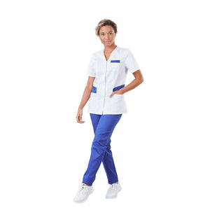Gaia - Short-sleeved blouse - V-neck - Women - 70 cm - Phirejo