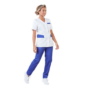 Gaia - Short-sleeved blouse - V-neck - Women - 70 cm - Phirejo