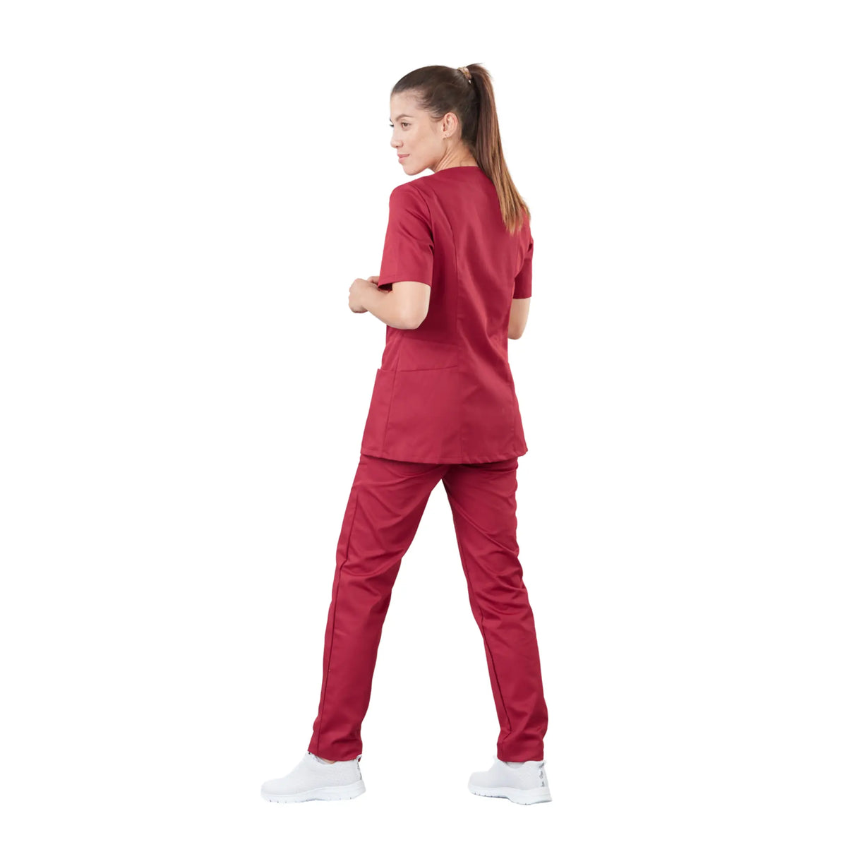 Gaia - Short-sleeved blouse - V-neck - Women - 70 cm - Phirejo