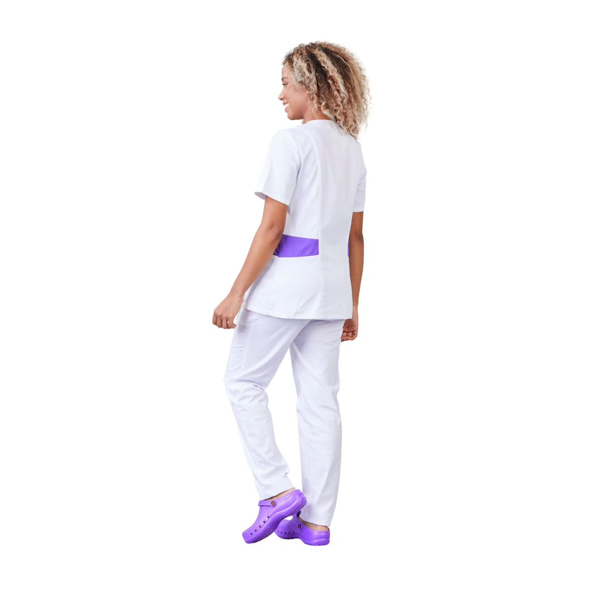 Gaia - Short-sleeved blouse - V-neck - Women - 70 cm - Phirejo