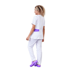 Gaia - Short-sleeved blouse - V-neck - Women - 70 cm - Phirejo