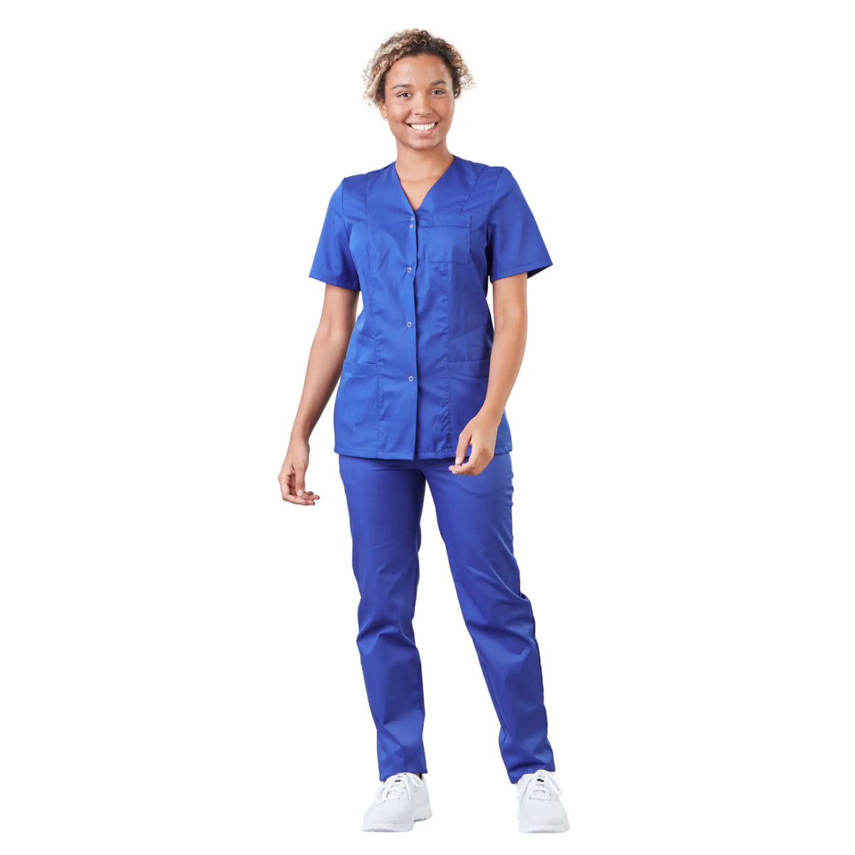 Gaia - Short-sleeved blouse - V-neck - Women - 70 cm - Phirejo