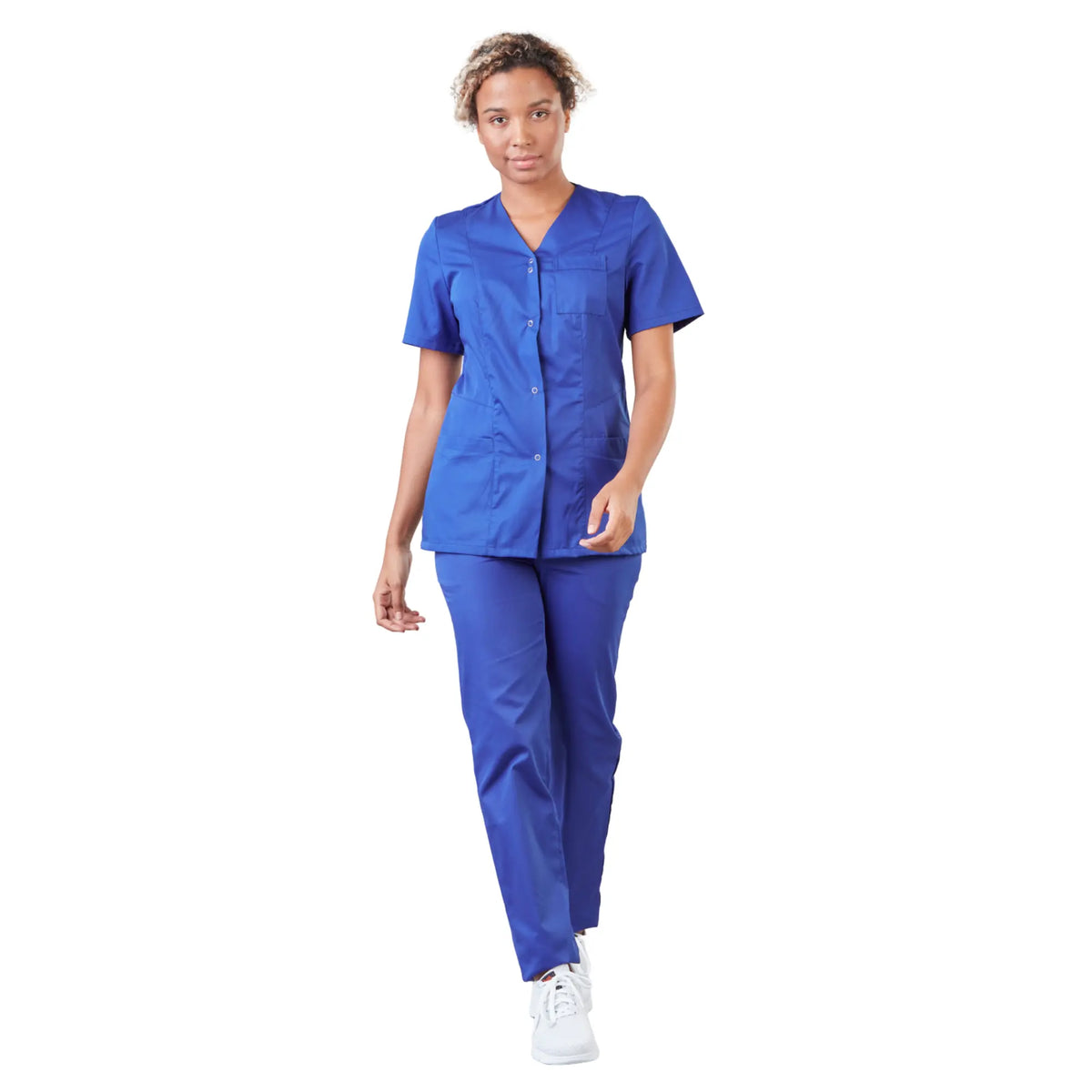 Gaia - Short-sleeved blouse - V-neck - Women - 70 cm - Phirejo