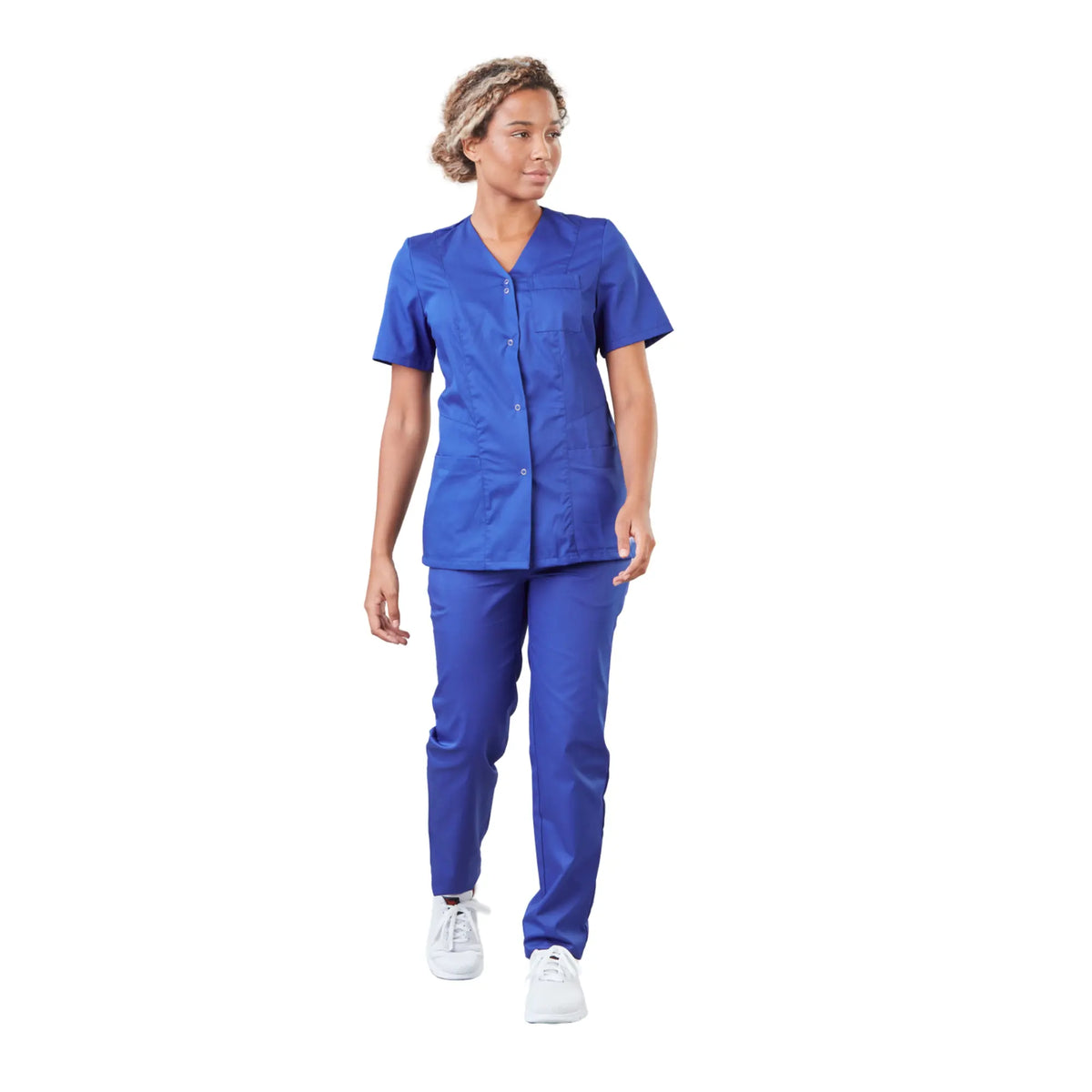 Gaia - Short-sleeved blouse - V-neck - Women - 70 cm - Phirejo