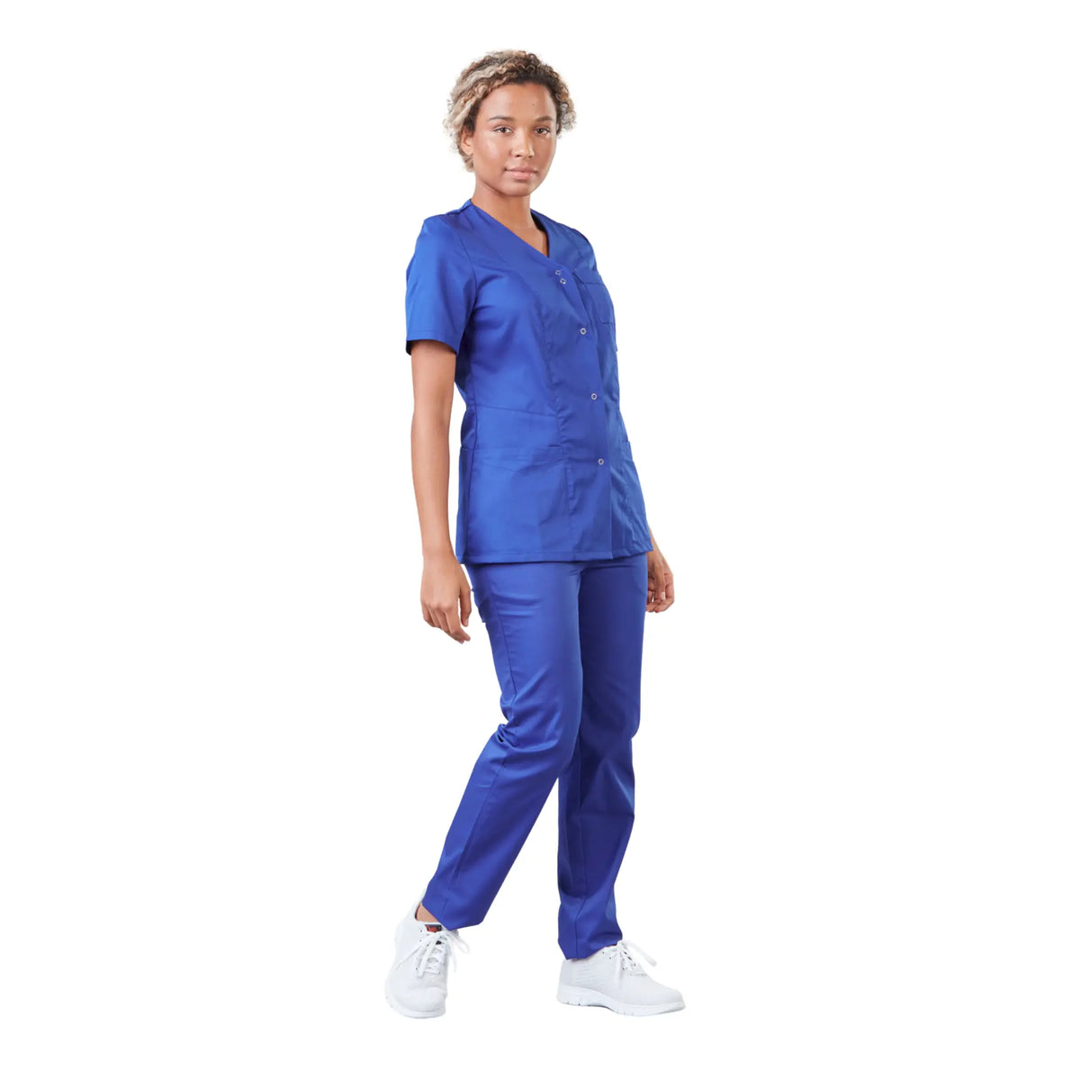 Gaia - Short-sleeved blouse - V-neck - Women - 70 cm - Phirejo