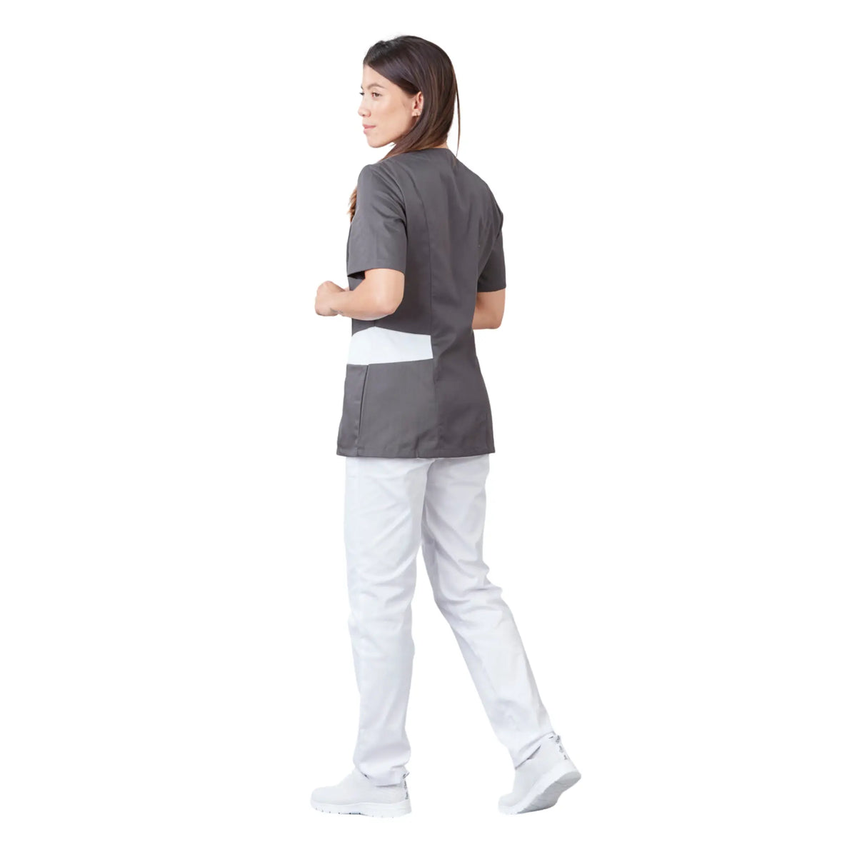 Gaia - Short-sleeved blouse - V-neck - Women - 70 cm - Phirejo