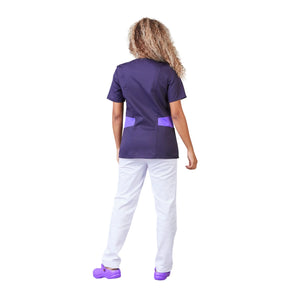 Gaia - Short-sleeved blouse - V-neck - Women - 70 cm - Phirejo