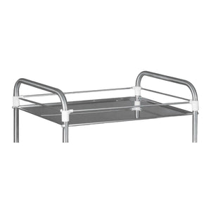 All stainless steel gallery for pedestal table - 40 x 60 cm - My Podologie