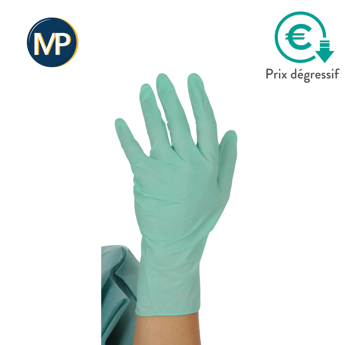 Examination gloves - Latex with Aloe Vera - Powder-free - Box of 100 - My Podologie MP 