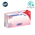 Gants d'examen SENSISAFE - Sans latex - Sans poudre - Hypoallergénique - Boîte de 100