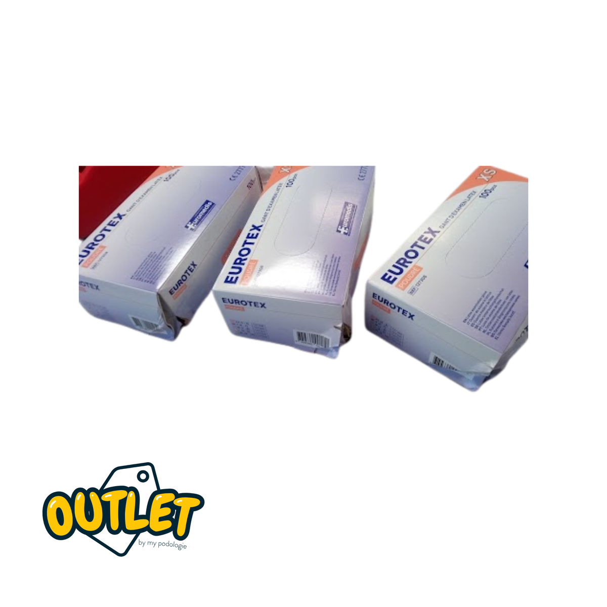 Latex examination gloves - Size M - Box of 100 - My Podologie // Clearance