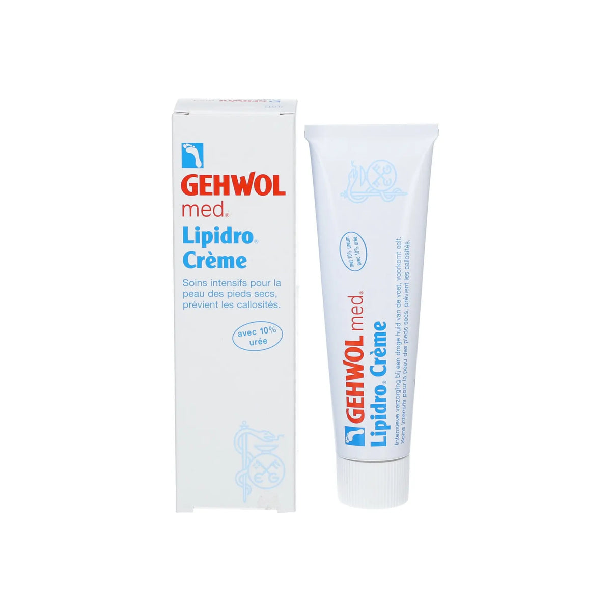 Gehwol - Lipidro refreshing cream for very dry feet - 1 tube of 75 ml 