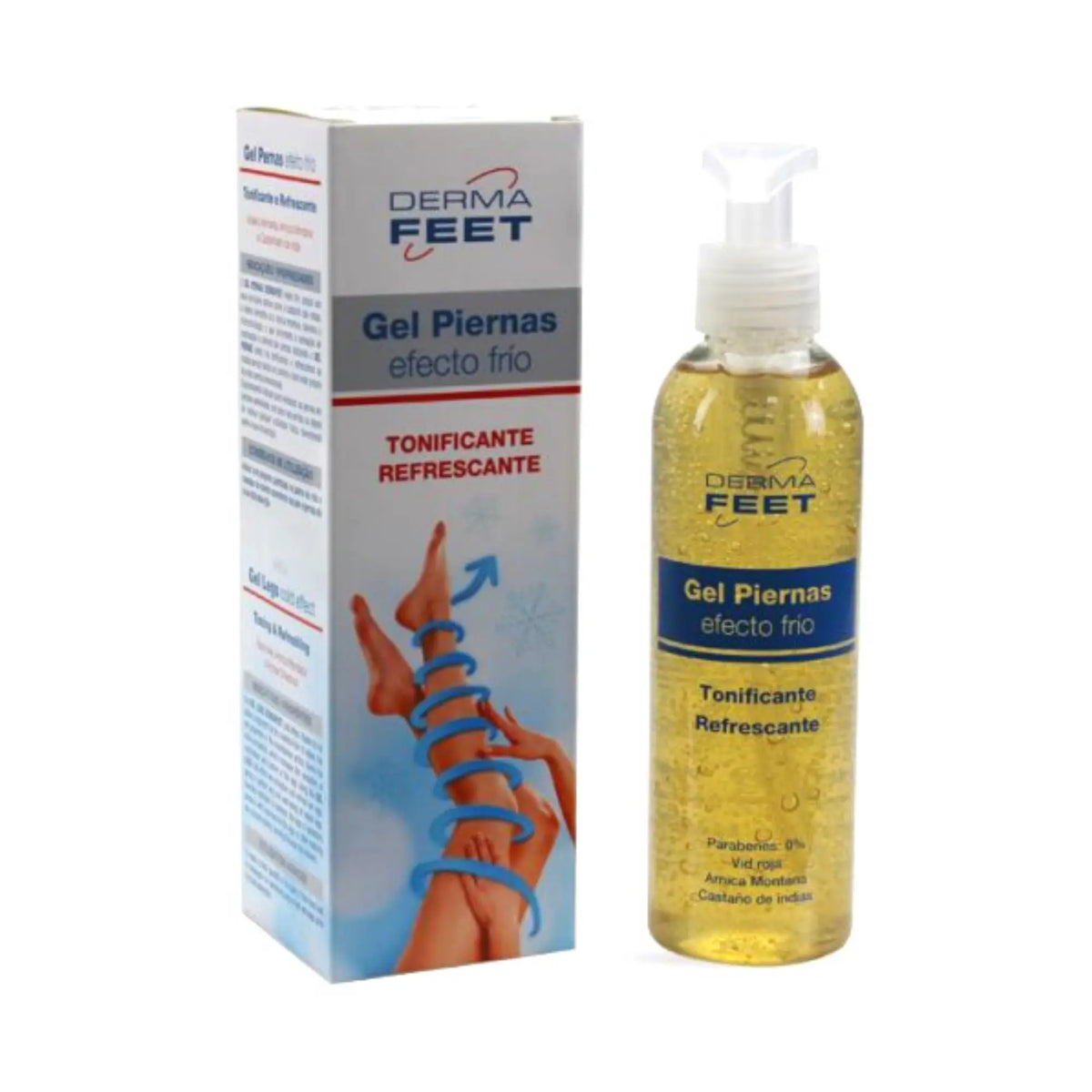 Toning and refreshing cold effect leg gel - 200 ml - DermaFeet - My Podologie