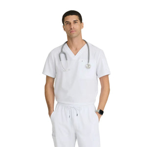 Geneva - V-Neck Tunic - Men - Barco Unify BARCO  White / XL