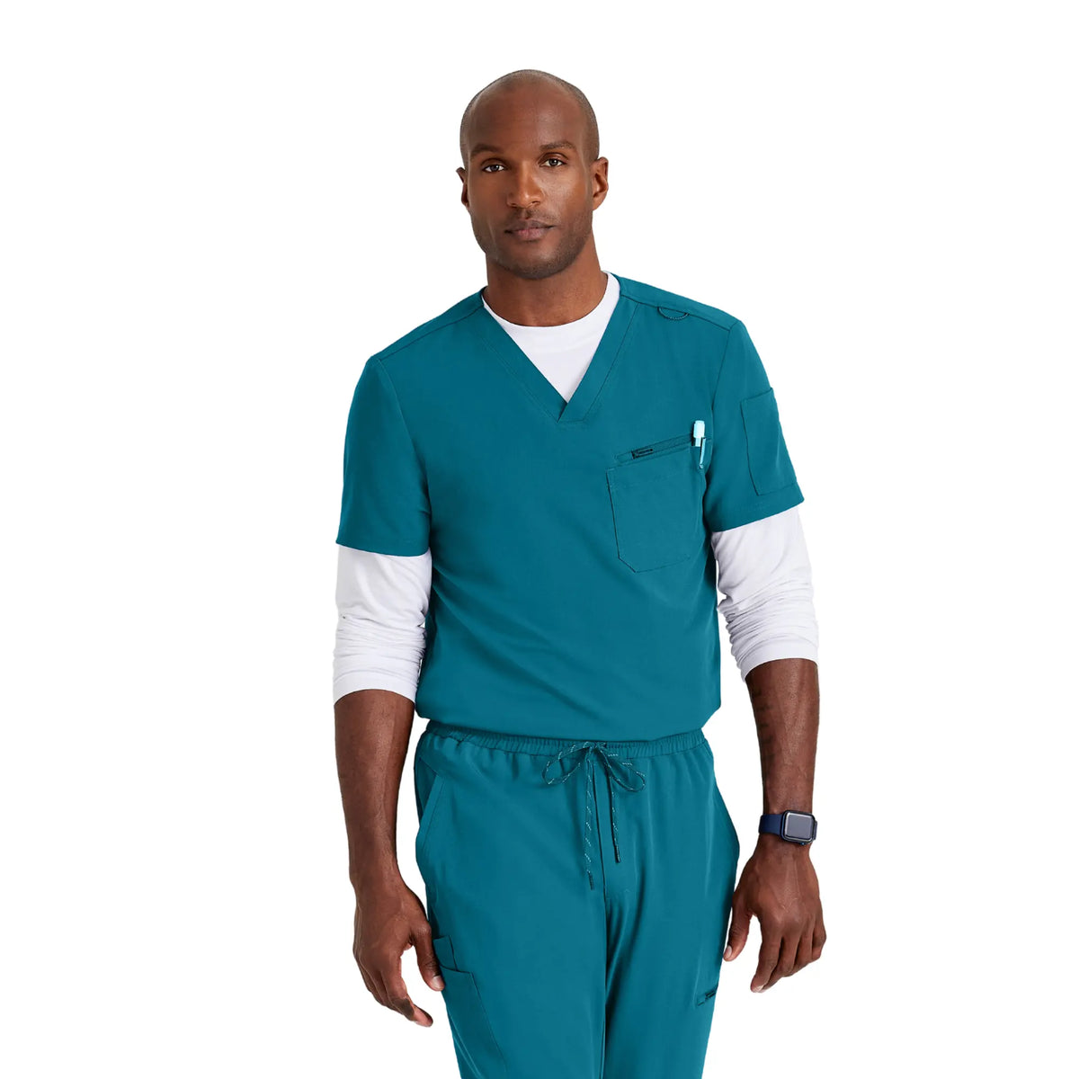 Geneva - V-Neck Tunic - Men - Barco Unify BARCO Bahamas Blue / XL
