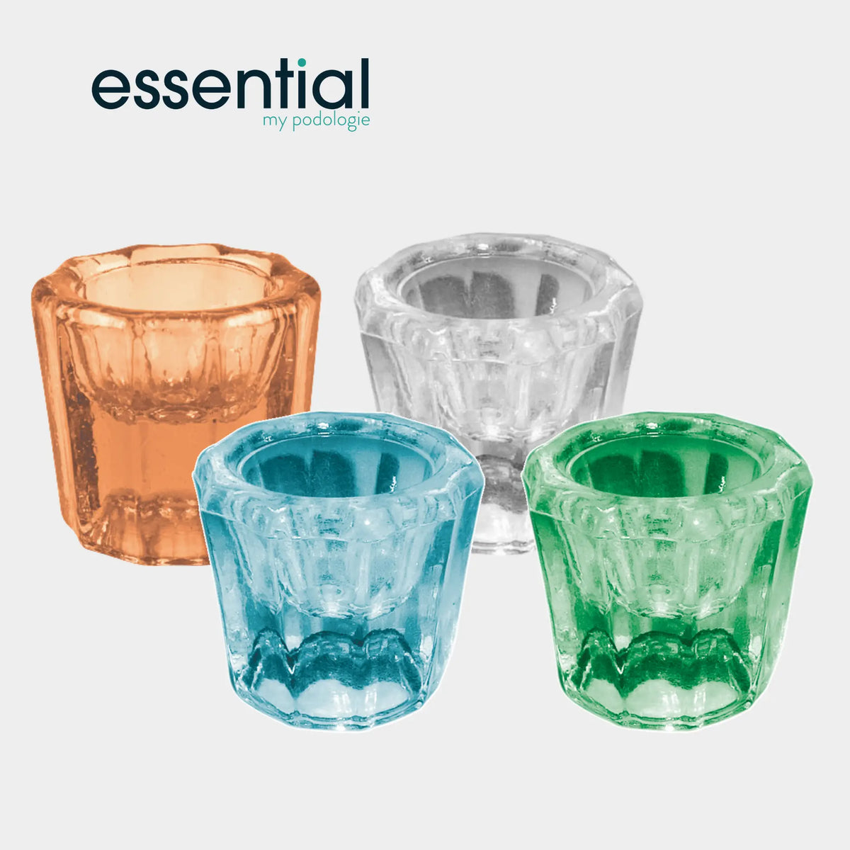 Transparent glass cup for bonding - Essential by My Podologie - My Podologie