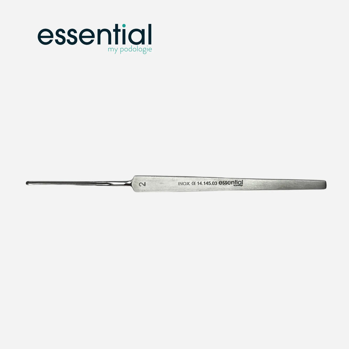 Sharp one-piece gouge - 14.5 cm - Stainless steel - Essential by My Podologie