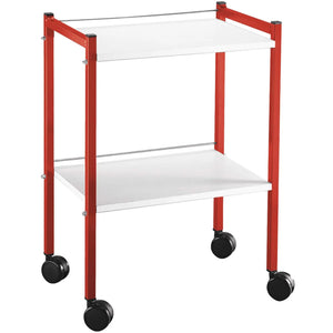Epoxy pedestal table - 2 trays - 40 x 60 cm - 3 colors available - My Podologie