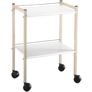 Epoxy pedestal table - 2 trays - 40 x 60 cm - 3 colors available - My Podologie