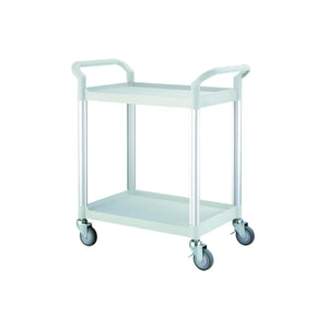 Plastic pedestal table - 2 trays - 61.5 x 45 cm - With handles - My Podologie