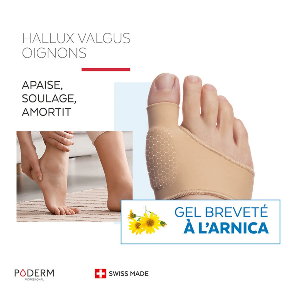 Hallux Valgus - Arnica gel protection - Poderm Professional