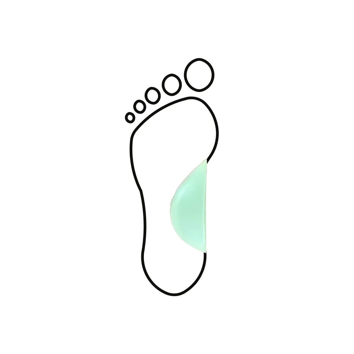 Internal Hemi Dome - Shore 25-35 - Green My Podiatry 