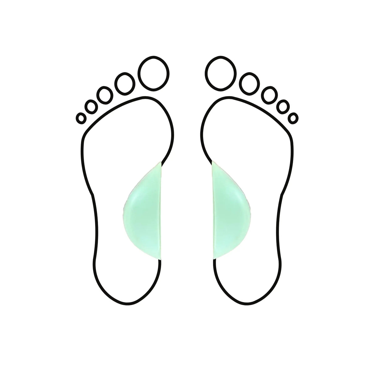 Internal Hemi Dome - Shore 25-35 - Green My Podiatry 