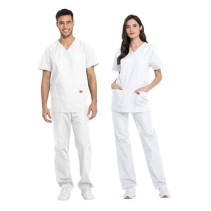Hossegor - Medical set - V-neck tunic and pants - Unisex - Dickies Dickies  White / XXXL