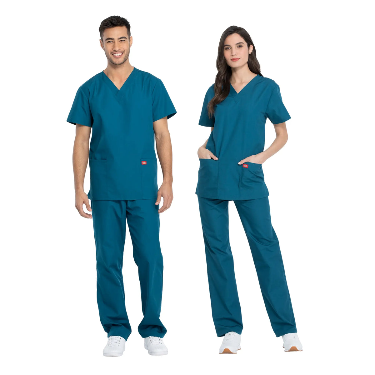 Hossegor - Medical set - V-neck tunic and pants - Unisex - Dickies Dickies  Duck Blue / XXXL