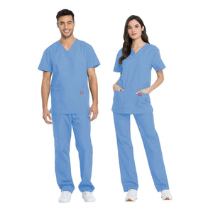 Hossegor - Medical set - V-neck tunic and pants - Unisex - Dickies Dickies  Sky Blue / XXXL