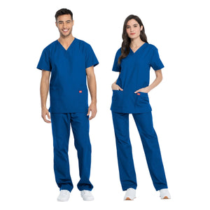 Hossegor - Medical set - V-neck tunic and pants - Unisex - Dickies Dickies Royal Blue / XXXL