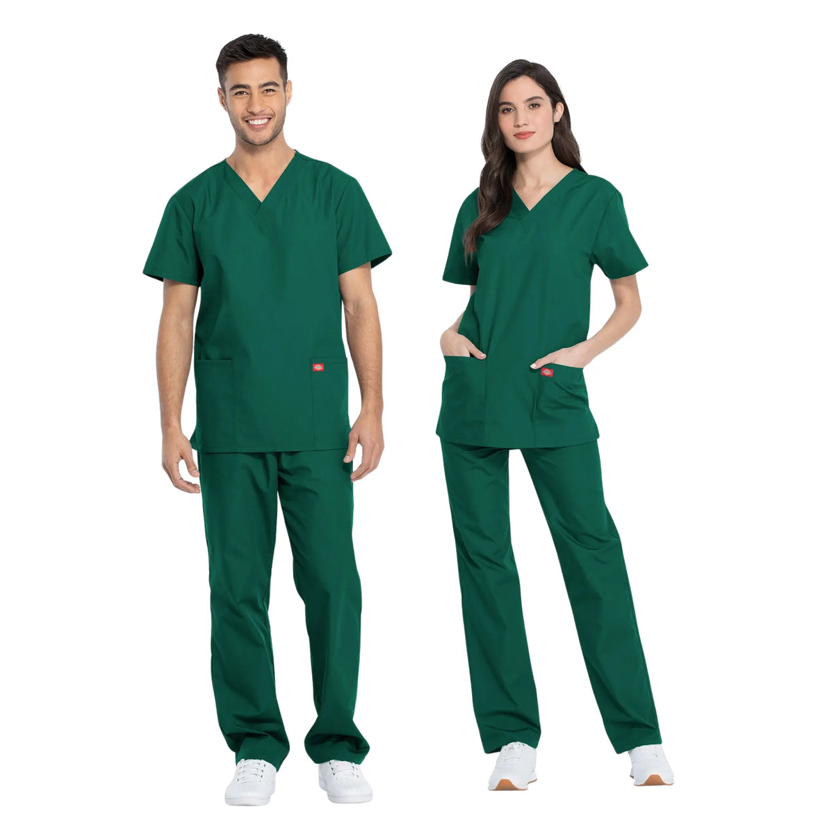 Hossegor - Medical set - V-neck tunic and pants - Unisex - Dickies Dickies  Hunter Green / XXXL