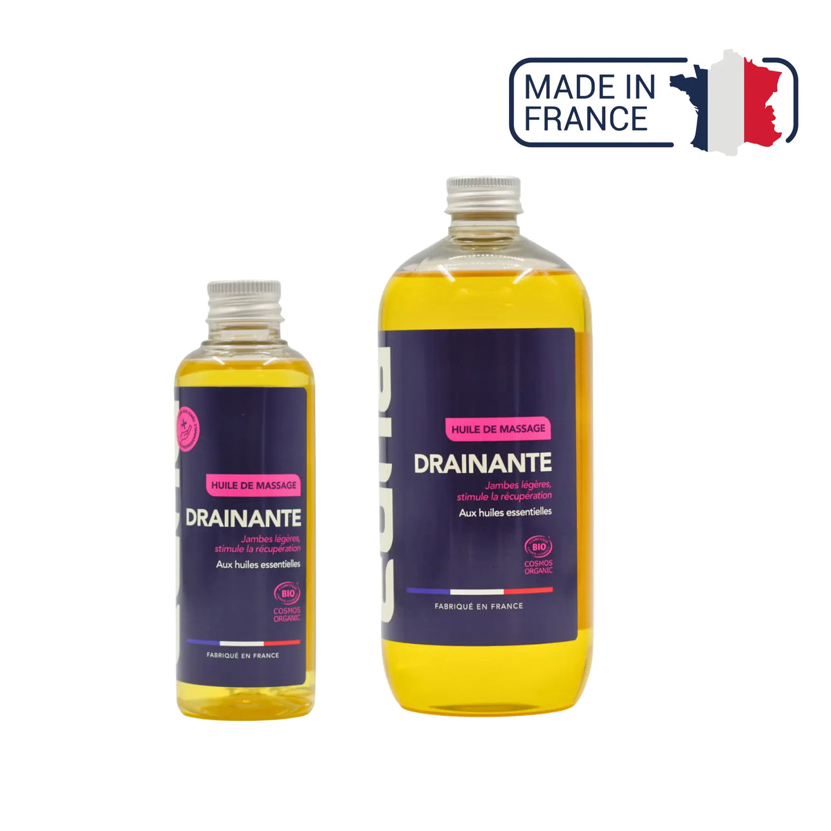 Massage oil - Draining - Organic - 2 capacities - Eona Eona 