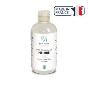 Premium long-glide neutral massage oil - 250 ml stop-drip bottle - Medicafarm Medicafarm 