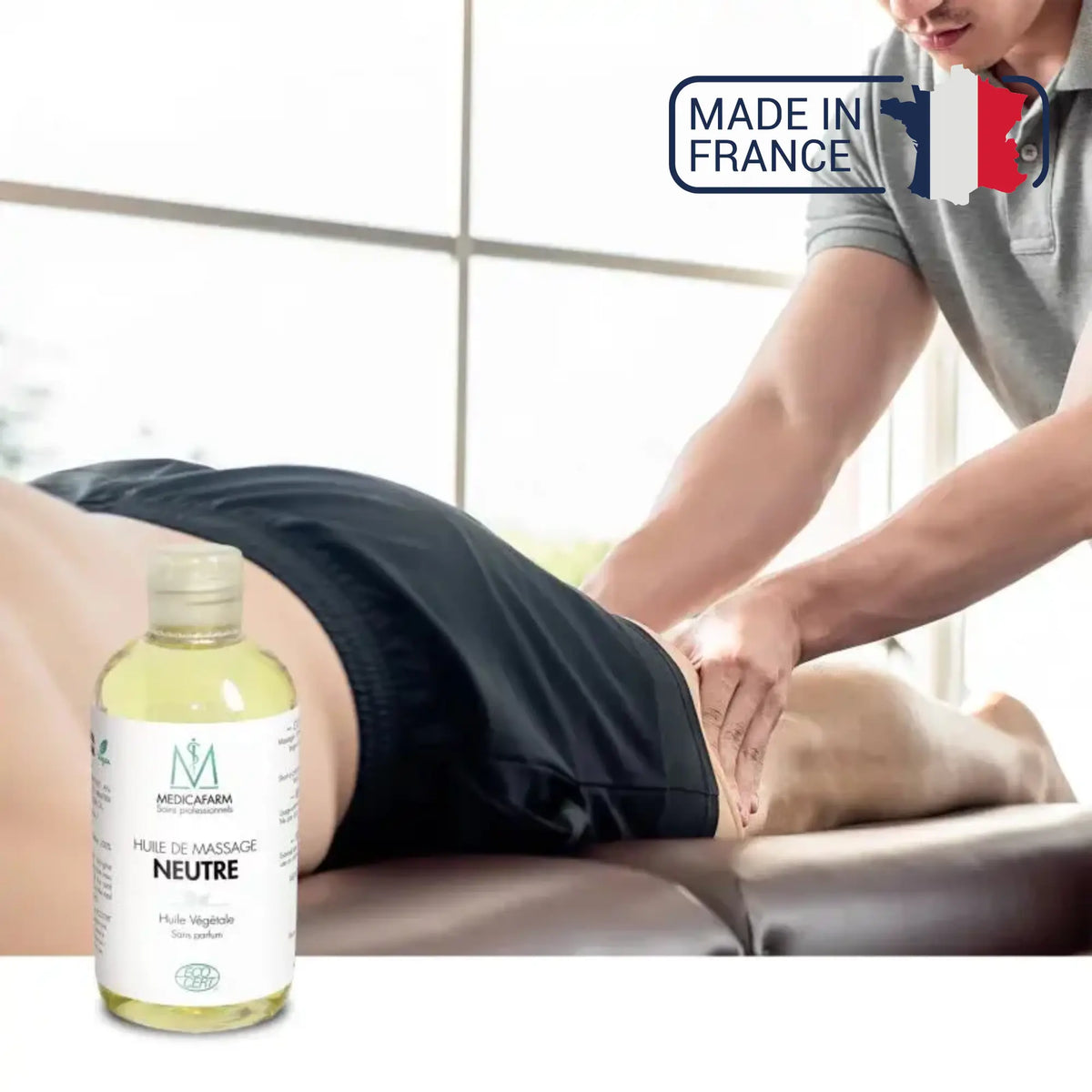 Neutral vegetable massage oil - Stop-drip bottle 250 ml - Medicafarm Medicafarm 