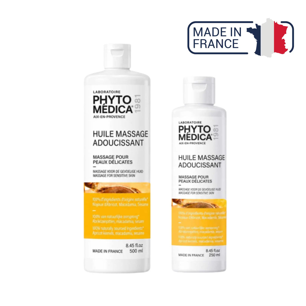 Huile fluide de Massage Adoucissant - Macadamia - deux contenances - Phytomedica Laboratoires Phytomedica 
