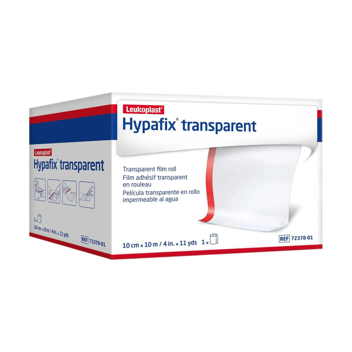 Hypafix Transparent - Self-adhesive non-woven fabric for dressing - 1 piece - BSN Médical - My Podologie