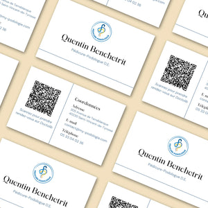 Business card for chiropodist