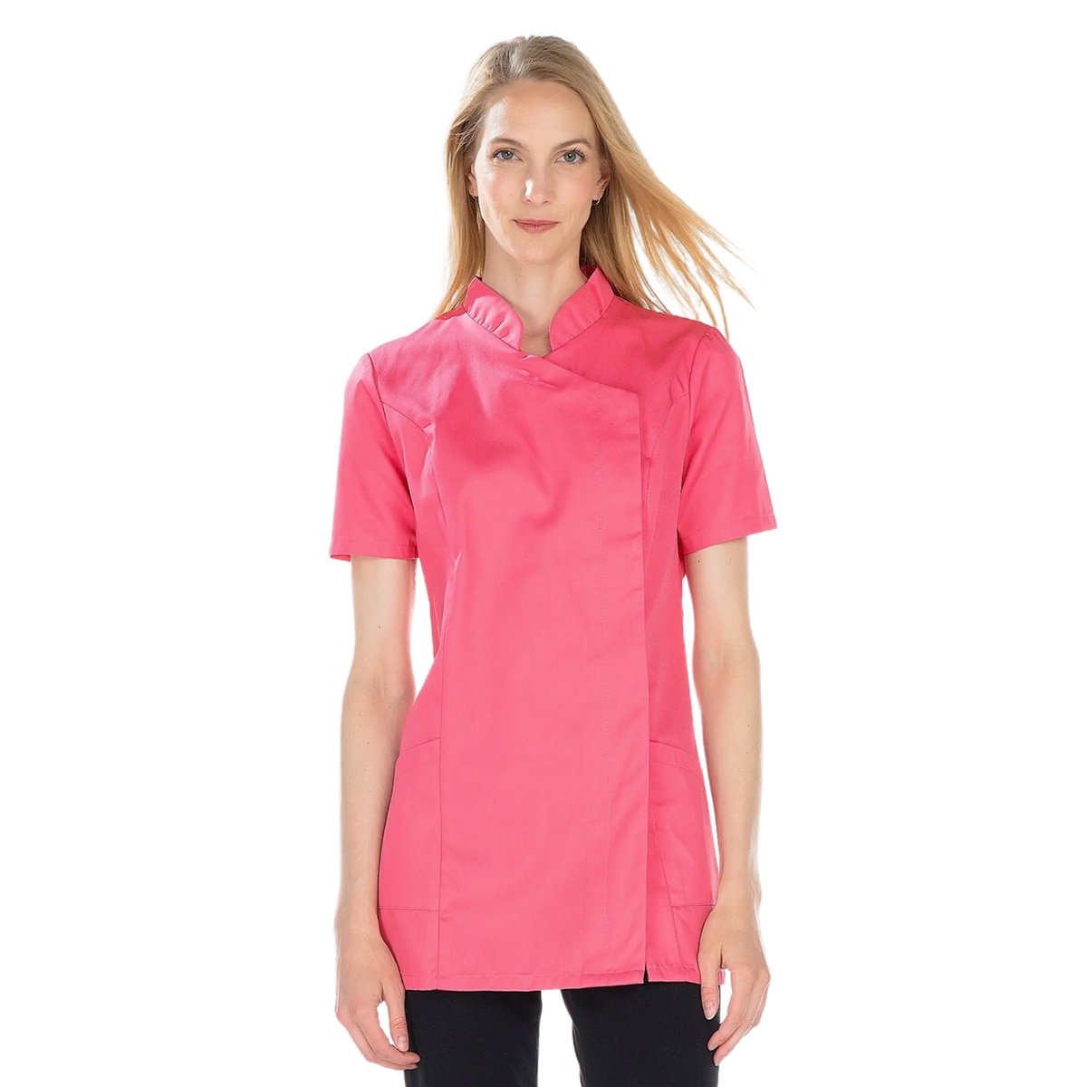 Inès - Blusa larga - Manga corta - Mujer - 105 cm 