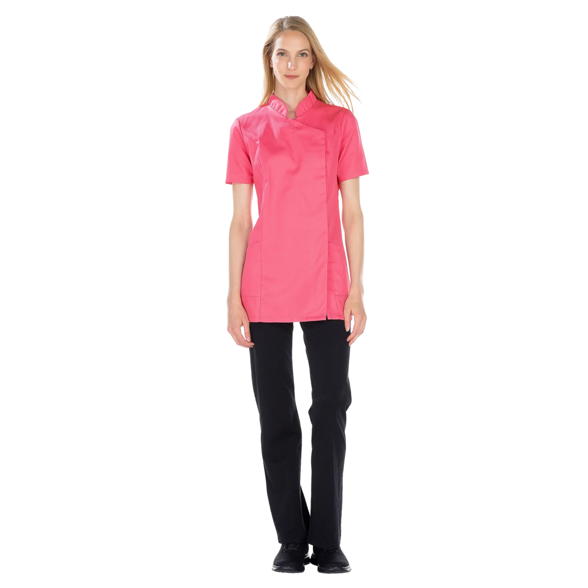 Inès - Blusa larga - Manga corta - Mujer - 105 cm 