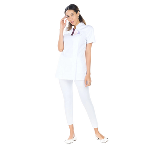 Inès - Blusa larga - Manga corta - Mujer - 105 cm 