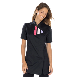 Inès - Blusa larga - Manga corta - Mujer - 105 cm 