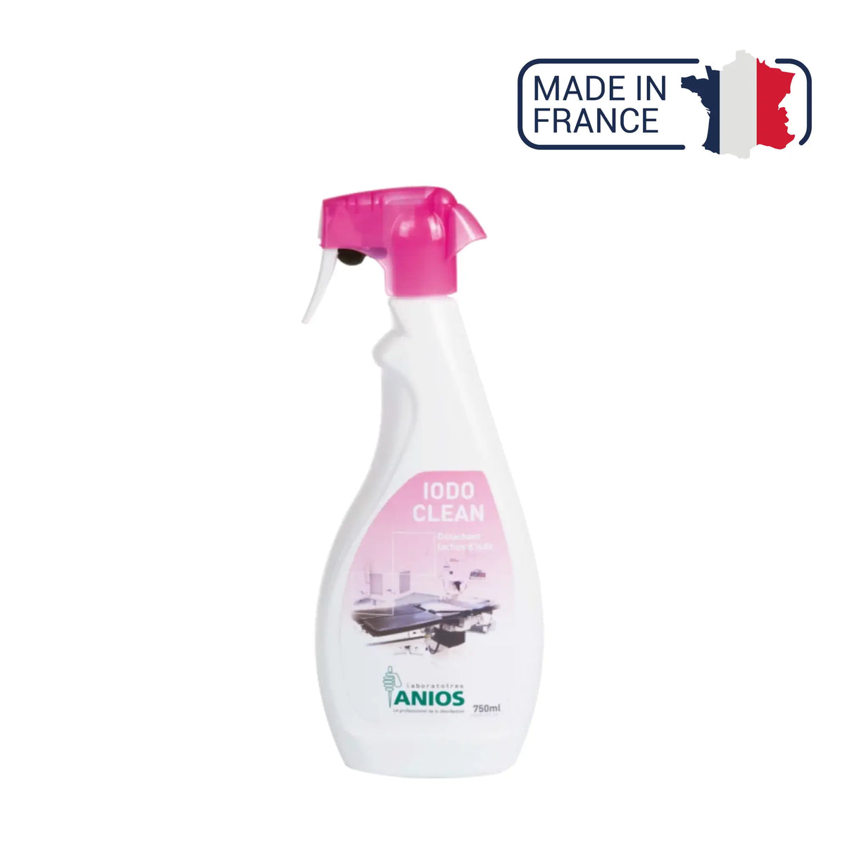 Iodoclean Anios - Iodine stain remover - Spray 750 ml - Anios - My Podologie