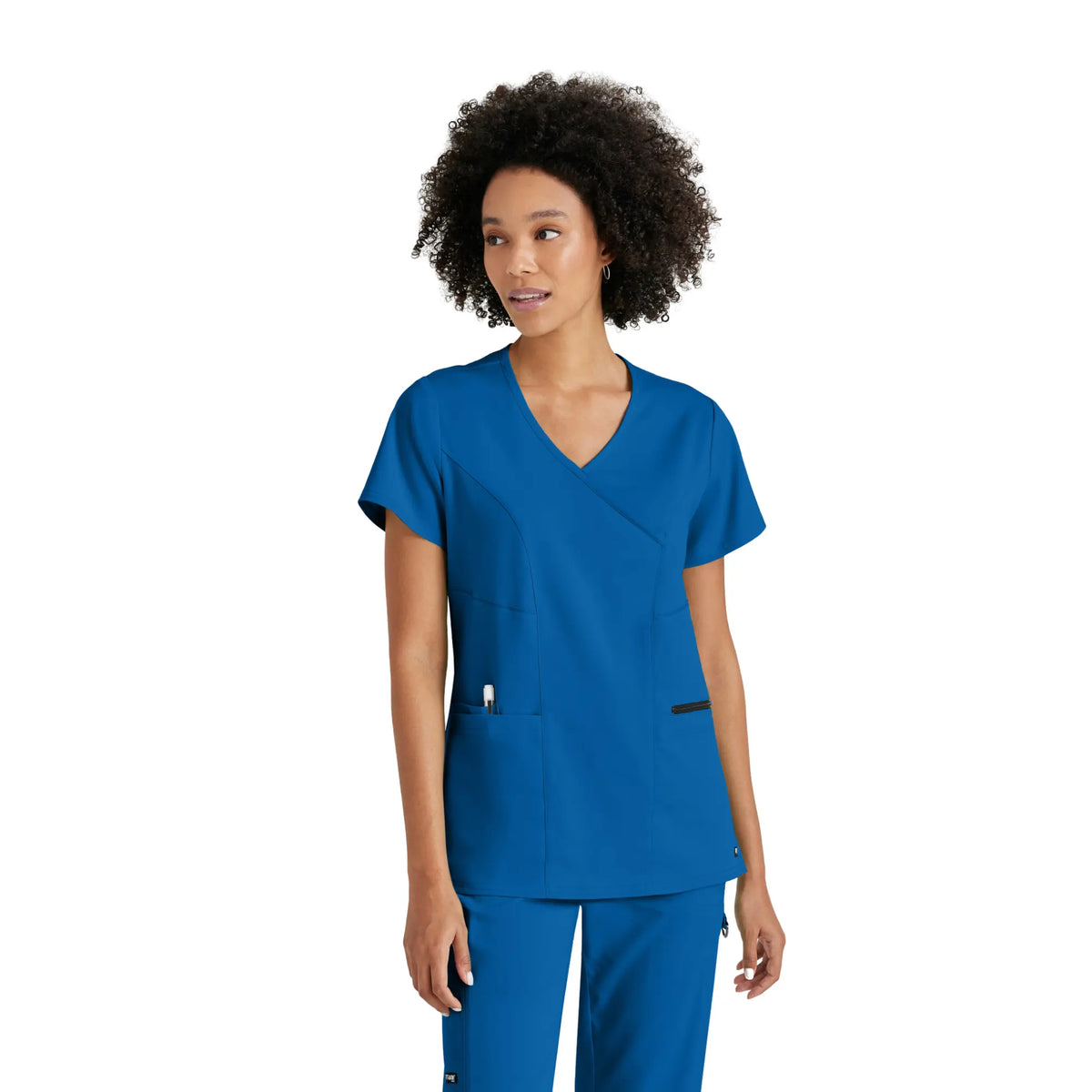 Kim - Crossover V-neck tunic - Women - Grey’s Anatomy Stretch Grey’s Anatomy 