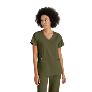 Kim - Crossover V-neck tunic - Women - Grey’s Anatomy Stretch Grey’s Anatomy 