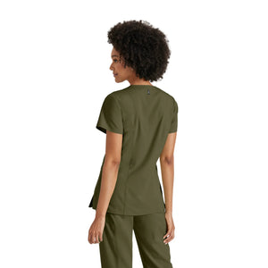 Kim - Crossover V-neck tunic - Women - Grey’s Anatomy Stretch Grey’s Anatomy 