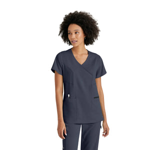 Kim - Crossover V-neck tunic - Women - Grey’s Anatomy Stretch Grey’s Anatomy 