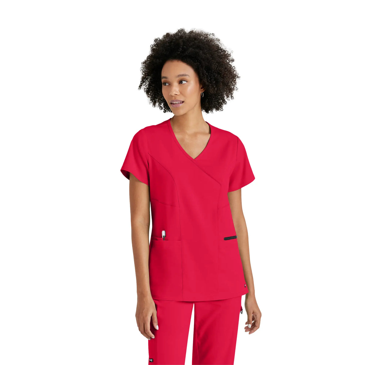 Kim - Crossover V-neck tunic - Women - Grey’s Anatomy Stretch Grey’s Anatomy 