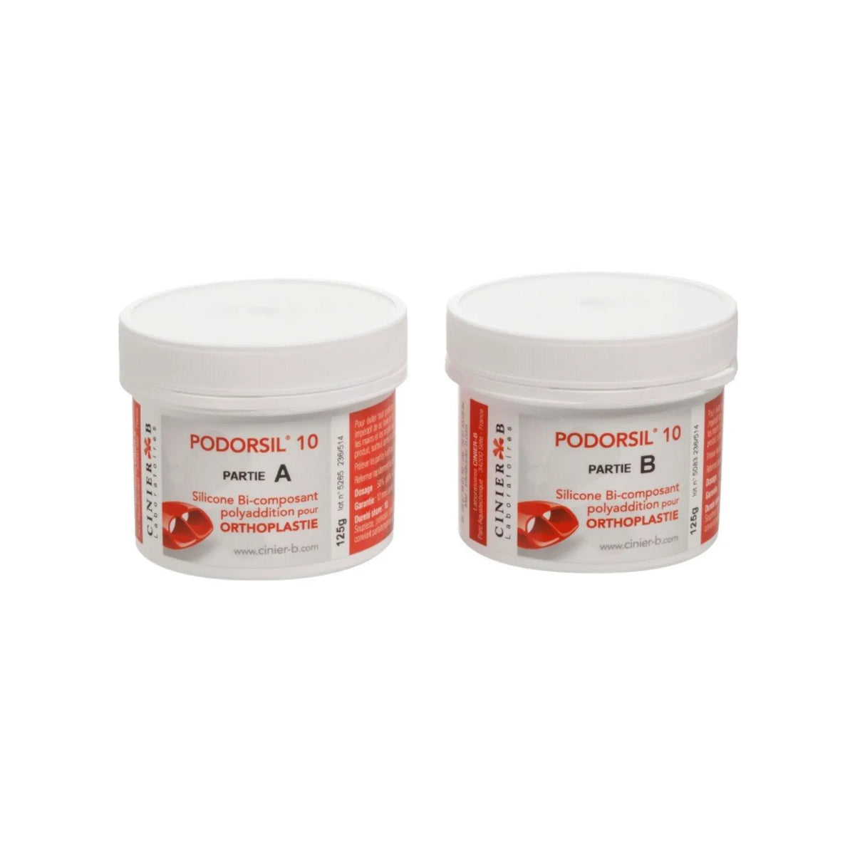 Silicone and catalyst orthoplasty kit - Shore 10 - A + B - Podorsil 10