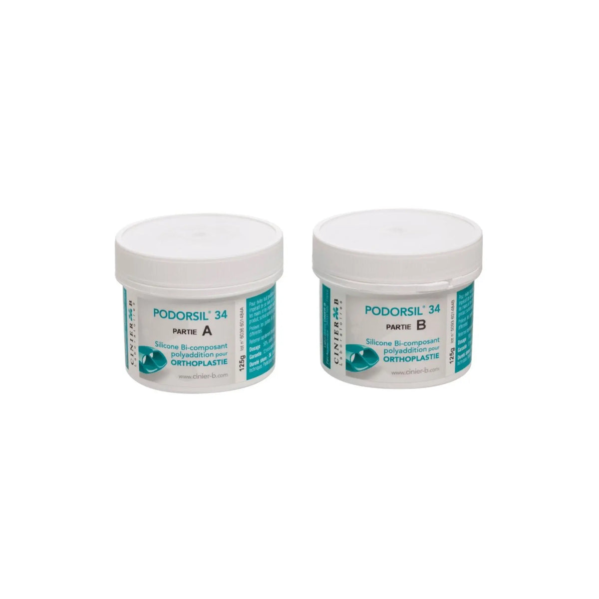 Silicone and catalyst orthoplasty kit - Shore 34 - A + B - Podorsil 34